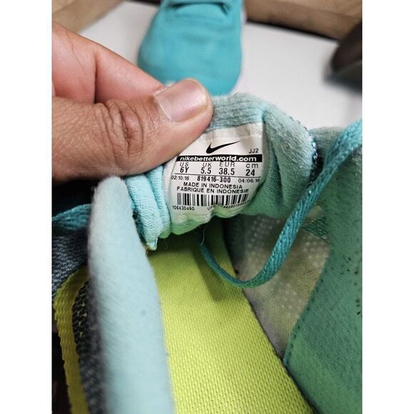 Nike Women's Revolution 3 Running Training blue Shoes Size 7.5 GS 6Y. 628 - Picture 11 of 12